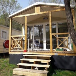 Huuraccommodatie(s) - Stacaravan Evolution 33 Tp, 2 Slaapkamers, Airconditioning Zaterdag / Zaterdag - Camping les Actinidias