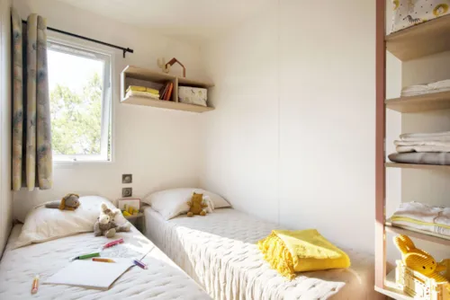 Huuraccommodatie(s) - Stacaravan Super Cordelia Premium Airconditioning 3 Slaapkamers - image n°2 - Camping les Actinidias