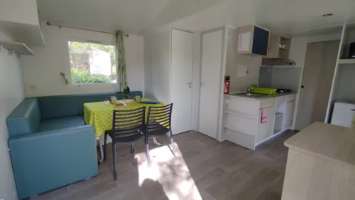 Mietunterkunft - Mobilheim Evolution 29 2 Schlafzimmer, Klimatisiert Sonntag / Sonntag - image n°2 - Camping les Actinidias