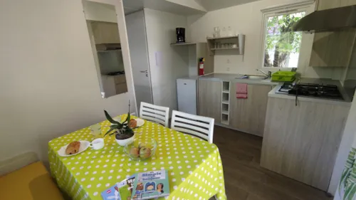 Huuraccommodatie(s) - Stacaravan Evolution 29 Ti 2 Slaapkamers, Airconditioning Zaterdag / Zaterdag - image n°2 - Camping les Actinidias
