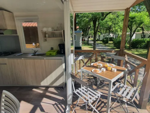 Accommodation - Mobile Home Evolution 33 Tp, 2 Bedrooms, Air-Conditioned Saturday / Saturday - image n°7 - Camping les Actinidias