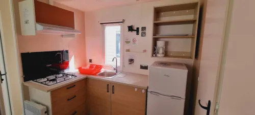 Mietunterkunft - Mobilheim Loggia 2 Premium Klimatisiert 2 Schlafzimmer - image n°4 - Camping les Actinidias