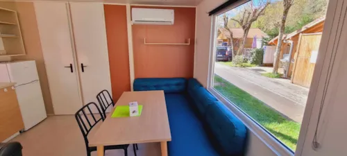 Mietunterkunft - Mobilheim Loggia 2 Premium Klimatisiert 2 Schlafzimmer - image n°5 - Camping les Actinidias