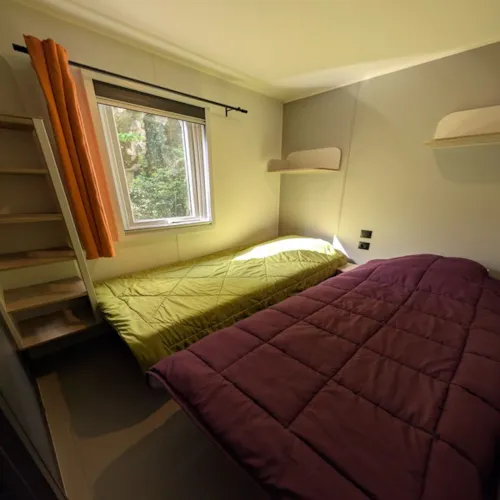 Mietunterkunft - Super Mercure Mobilheim 2 Schlafzimmer, Klimatisiert Samstag / Samstag 4 Personen - image n°2 - Camping les Actinidias