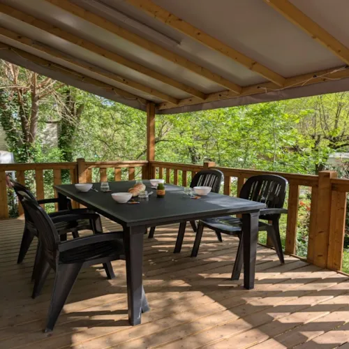 Mietunterkunft - Super Mercure Mobilheim 2 Schlafzimmer, Klimatisiert Samstag / Samstag 4 Personen - image n°9 - Camping les Actinidias
