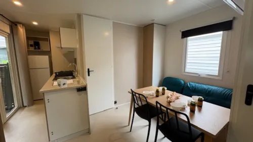Accommodation - Mobile Home Super Mercure Riviera Premium Air-Conditioned 2 Bedrooms - image n°6 - Camping les Actinidias