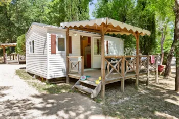 Mietunterkunft - Mobilheim - 3 Schlafzimmer - 28/30 M² + Klimaanlage - Clico Chic - Camping Château de Boisson