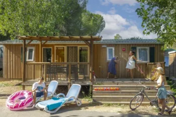 Mietunterkunft - Mobilheim Rose Top Presta - 40 M² - 3 Schlafzimmer - Clico Chic - Camping Château de Boisson