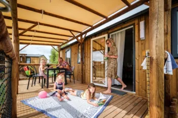 Mietunterkunft - Mobilheim Kids Top Presta - 29 M² - 2 Schlafzimmer - Clico Chic - Camping Château de Boisson