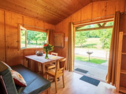 Huuraccommodatie(s) - Blokhut Bois Confort + 23M² - 2 Slaapkamers - Terras - Camping du Buisson