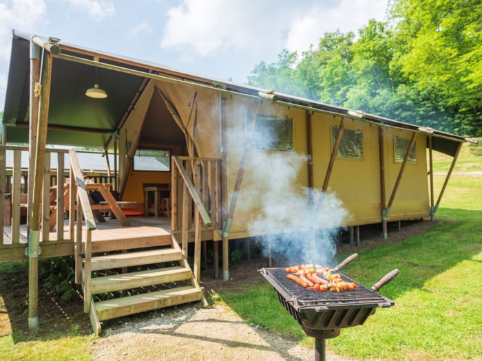Tente Lodge Safari + 47M² Avec Terrasse - 2 Chambres