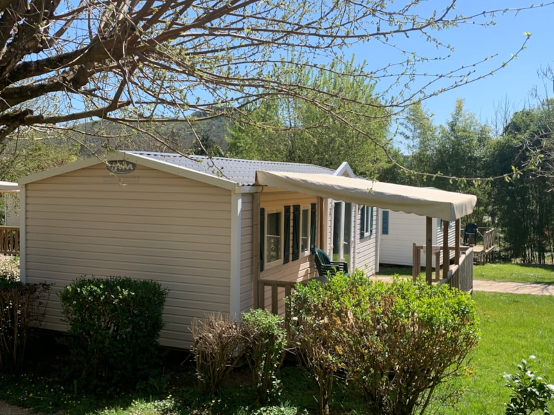 Mobilheim Standard Cordelia 32m² (3 zimmer) + überdachte Terrasse 15m²