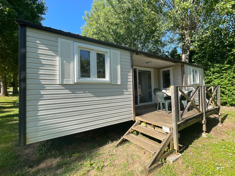 Mobilheim Standard Hergo 30m² (2 zimmer + 2 badezimmer) + Terrasse 9m²