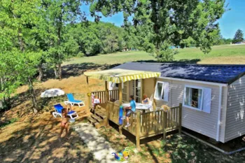Mietunterkunft - Comfort Xl | 40M² | 3 Bedrooms | 2 Bathrooms |Balcony Terrace - - Camping Marvilla Parks  - Camping Saint Avit Loisirs