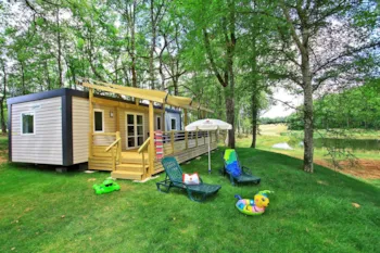 Mietunterkunft - Premium Exclusive | 40M² | Tv + Wifi | 3 Bedrooms | 2 Bathrooms | Balcony Terrace - - Camping Marvilla Parks  - Camping Saint Avit Loisirs