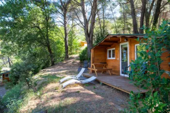 Mietunterkunft - Cabane Abricot - 19 M² - Camping L'Orée de Provence (Sites & Paysages)