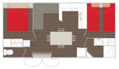 Mobile-home CONFORT 30m² - 2 bedrooms — 7