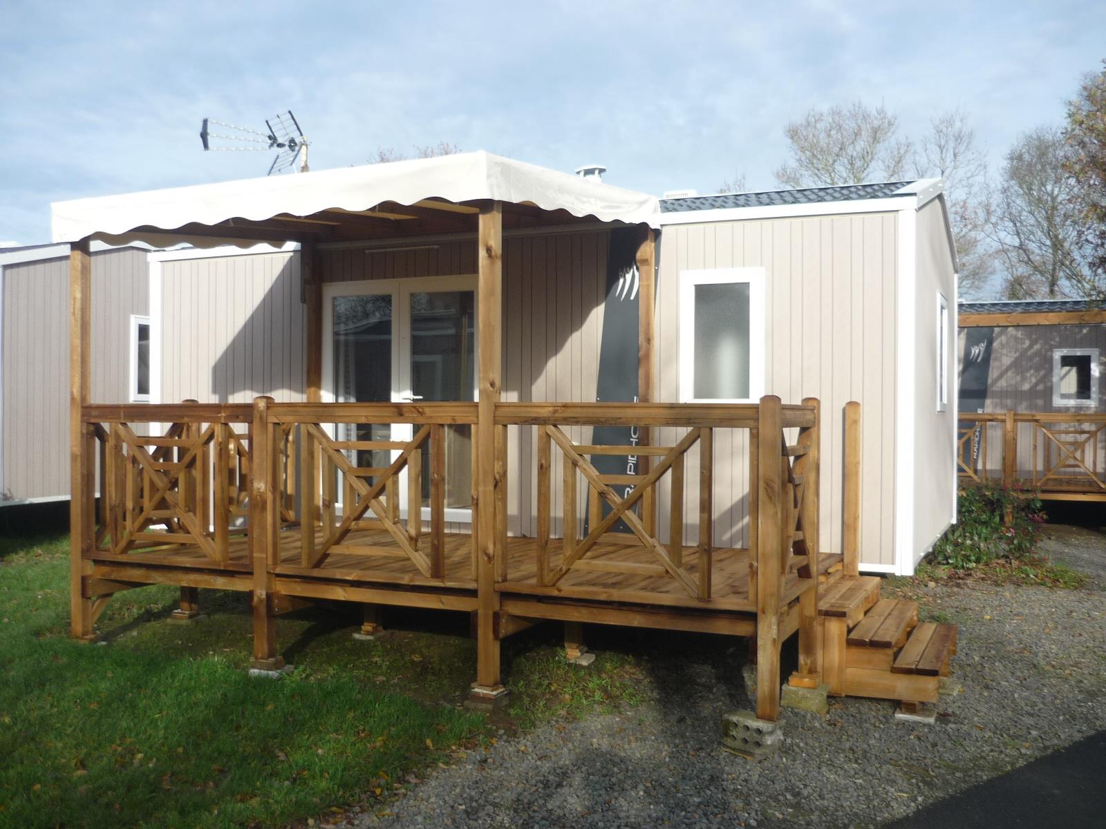 Location - Mobil Home Confort 22M² - 2 Chambres - Camping Les Alizés