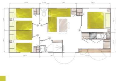 Mobile home EXOTIC 32m² - 3 Bedrooms TV + clim — 7
