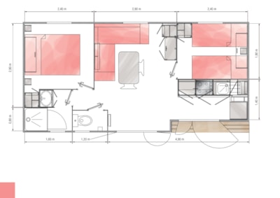 Mobile home EXOTIC 30m² - 2 bedrooms — 7