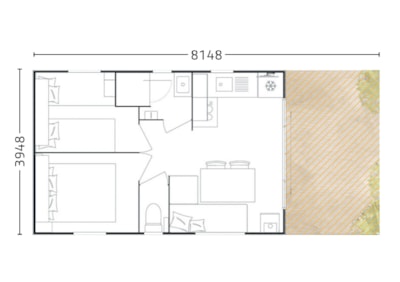 Mobile home CONFORT T 23m² - 2 bedrooms — 6
