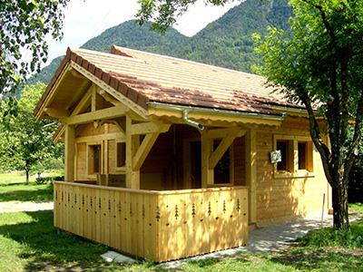 Mietunterkunft - Hütte Savoyard - Camping Champ Tillet
