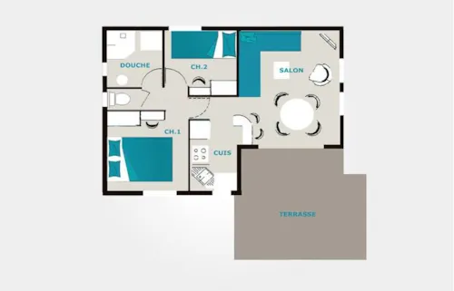 Accommodation - Chalet Savoyard - image n°10 - Camping Champ Tillet