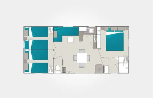 Accommodation - Mobile Home Cordelia - image n°9 - Camping Champ Tillet