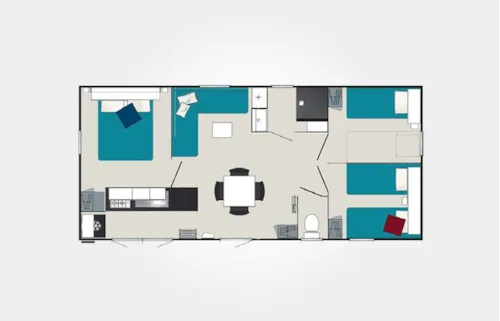 Accommodation - Mobile Home Premium - image n°7 - Camping Champ Tillet