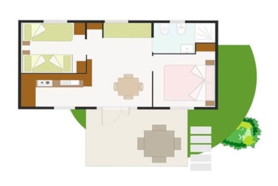 Mobilhome Adria X-Line - 30m² - 2 bedrooms