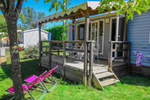 Locatif - Mobil-home 3 chambres Riviera  climatisé 32m² - Camping Chadeyron