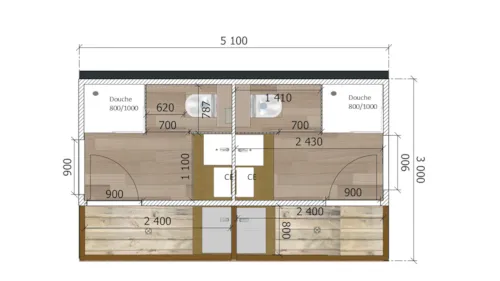 Stellplatz - Campingplatz Mit Privaten Toiletten Und Kühlschrank - image n°6 - Camping Chadeyron