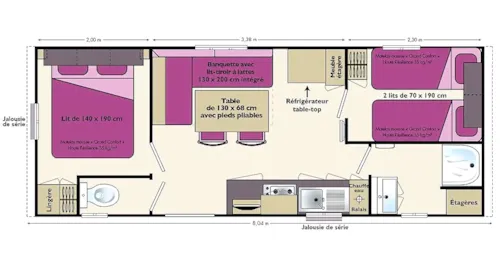 Location - Mobil Home Farniente - image n°8 - Camping de la Claysse
