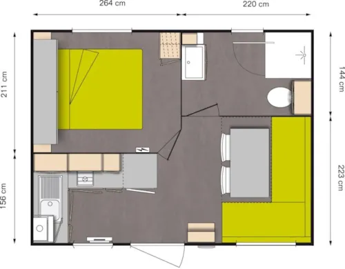 Location - Cottage *** 1 Chambre - image n°3 - YELLOH! VILLAGE - DOMAINE DE L'ESQUIRAS