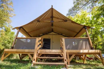 Mietunterkunft - Lodge Kenya Mit Sanitäranlagen - LA BOHEME Camping Hôtel