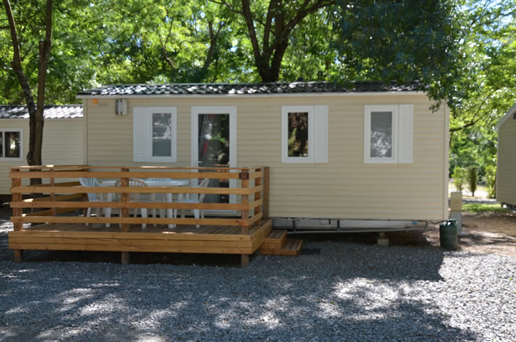 Mietunterkunft - Mobilheim - Camping Les Rives d'Auzon