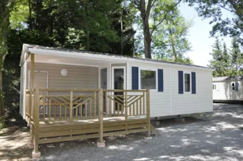 Mietunterkunft - Mobilheim Confort - Camping Les Rives d'Auzon