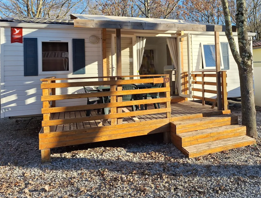 Location - Mobil-Home Confort - Camping Les Rives d'Auzon
