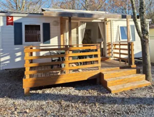 Locatif - Mobil-home confort1/5 CLIMATISATION  Flammingo / Wynn - Camping Les Rives d'Auzon