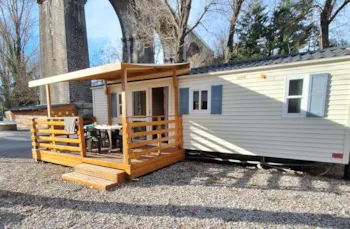 Location - Mobil-Home 6 Pers Climatisation   Rivera / Mgm - Camping Les Rives d'Auzon