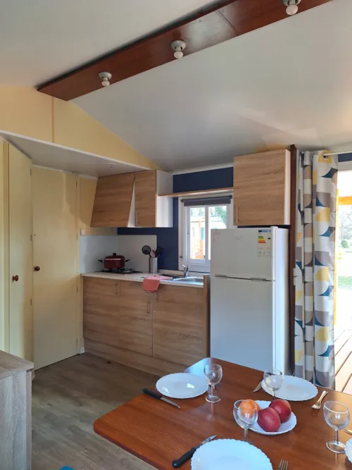 Mietunterkunft - Mobil-Home 6 Pers Climatisation   Rivera / Mgm - image n°2 - Camping Les Rives d'Auzon