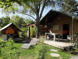 Location - Bungalow Safari+Duo : 3 Chambres, Cuisine - Camping Les Rives du Lac