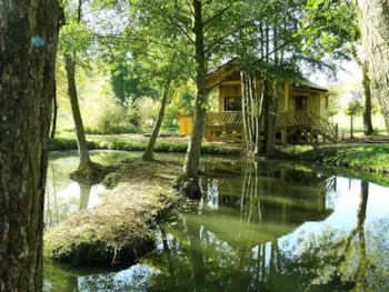 Mietunterkunft - Holzhütte L'orpailleur - Les Etangs du Moulin