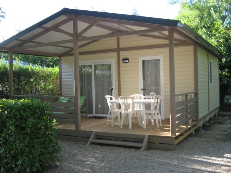Hütte Soléa Confort 40m² - 2 zimmer + Klimaanlage + TV - überdachte Terrasse 13m²
