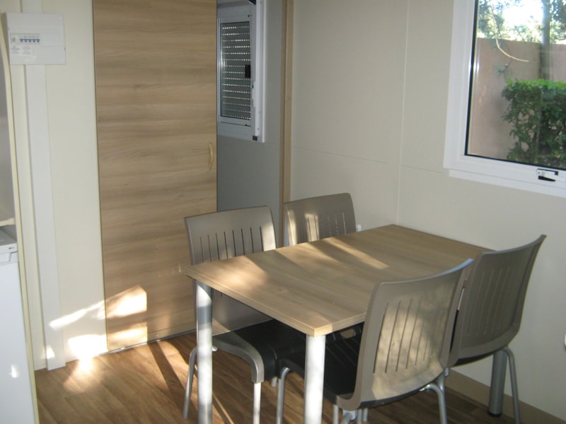 Chalet  Némo Confort 32m² - 2 bedrooms + air-conditioning + TV - Half-covered terrace 12m²