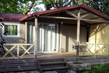 Accommodation - Chalet Samoa Confort 46M² - 3 Bedrooms + Air-Conditioning + Tv - Half-Covered Terrace 19M² - Flower Camping le Pilon d'Agel
