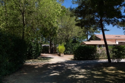 Pitch Privilège (1 tent, caravan or motorhome / 1 car + electricity 8A) +120m²