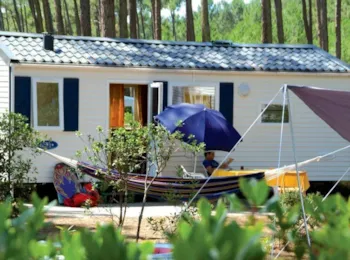 Mietunterkunft - Mobilheim 3 Trèfles - 2 Zimmer - Camping Le Tedey