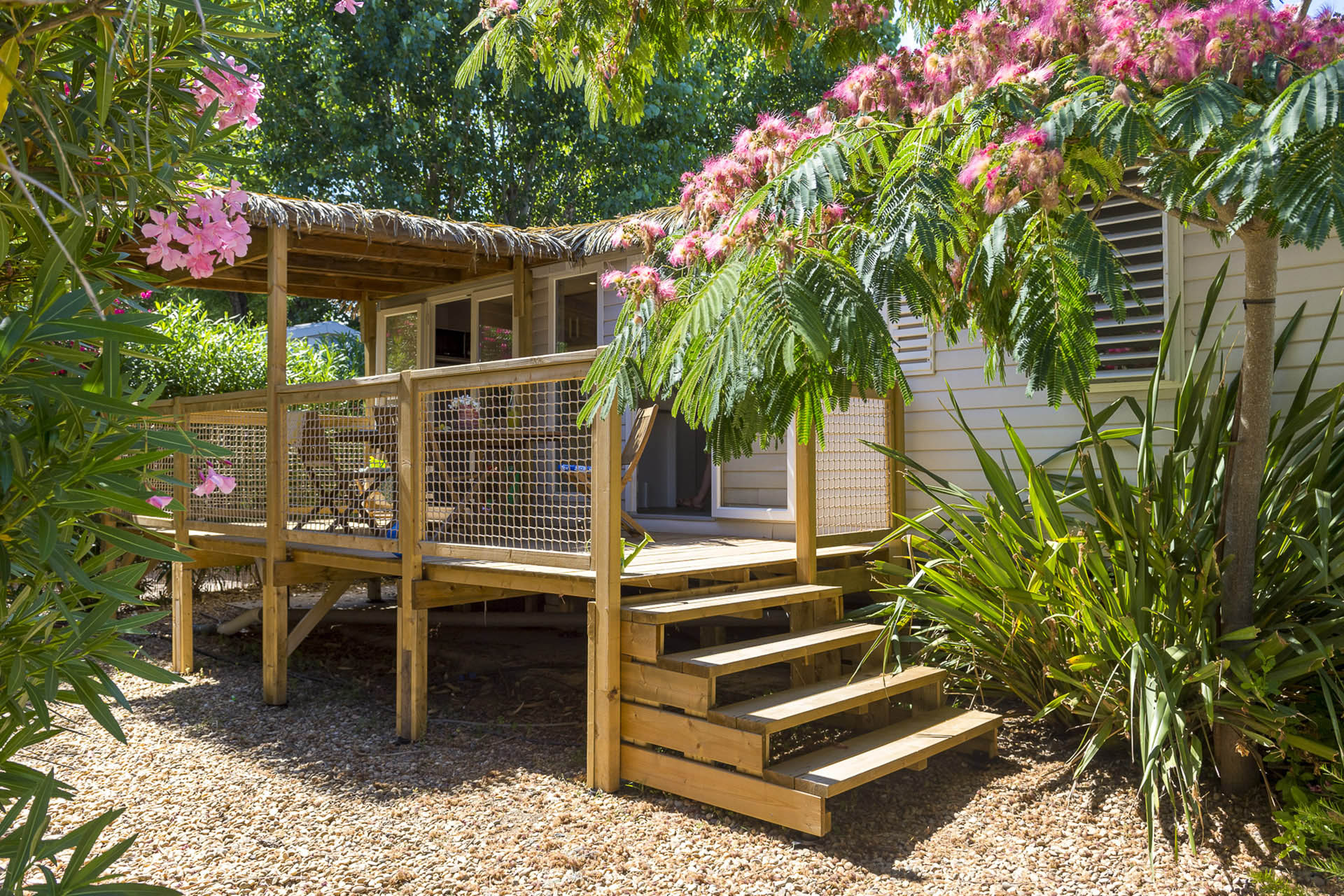 Location - Cottage Tropical 3 Chambres Climatisé Premium - Camping Sandaya Riviera d’Azur