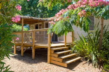 Mietunterkunft - Cottage **** Tropical 3 Schlafzimmer (Klimaanlage) - Camping Sandaya Riviera d'Azur